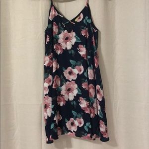 Ivy & Leo Dress, Size Small, Navy Blue, Floral